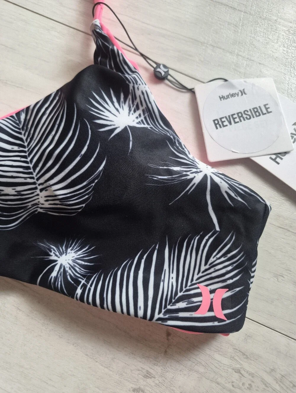 HURLEY NEW Midnight Palms High Waisted Bikini Swimsuit
